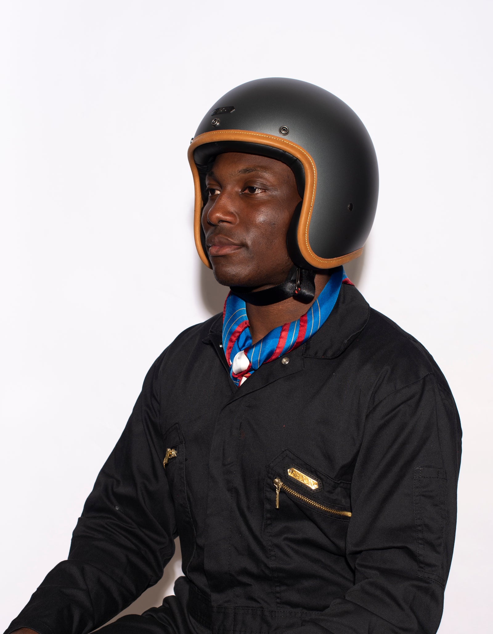 Hedon Hedonist ECE 06 Open Face Motorcycle Helmet - Ash - Salt Flats Clothing