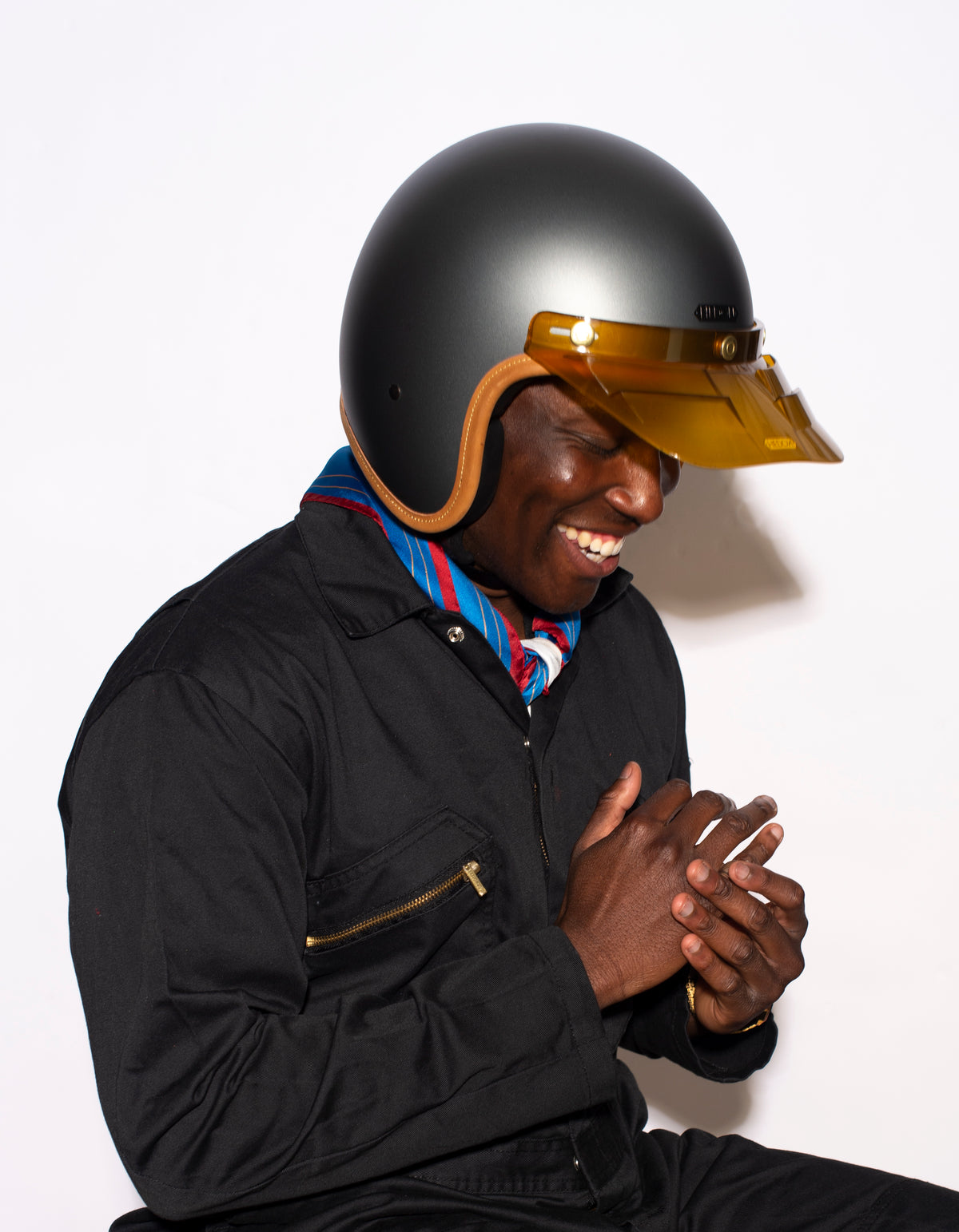 ece motorcycle helmet skullcap Hedon Hedonist ECE 06 Open Face Motorcycle Helmet - Ash