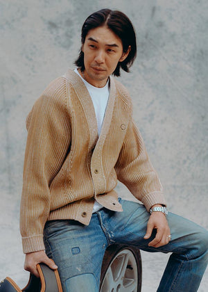 Hedon Knit Cardigan - Sand - Salt Flats Clothing