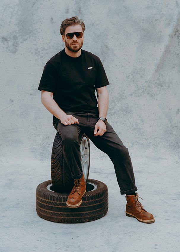 Hedon Signature Black Hedon T'Shirt - Salt Flats Clothing