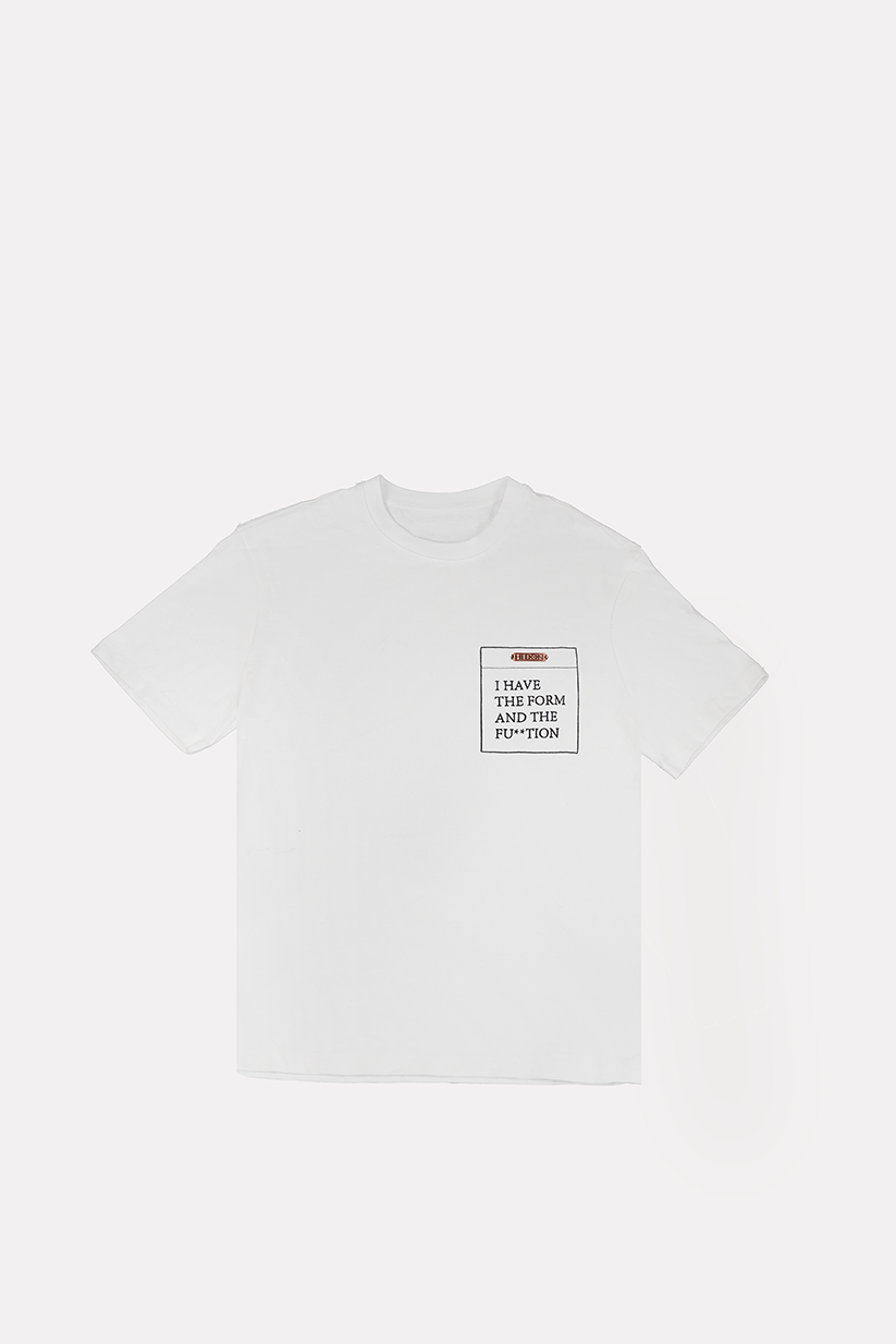 Hedon White Form Function T'Shirt - Salt Flats Clothing