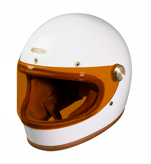 Hedon Heroine Racer 2.0 ECE 22.06 Full Face Motorcycle Helmet - Knight White - Salt Flats Clothing