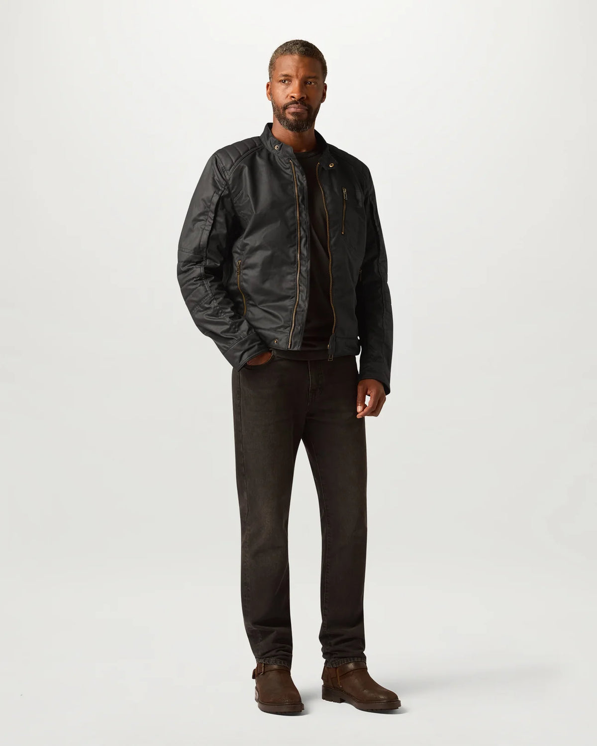 Belstaff Humber Ultracore Waxed Cotton Men's Jacket - Black - Salt Flats Clothing