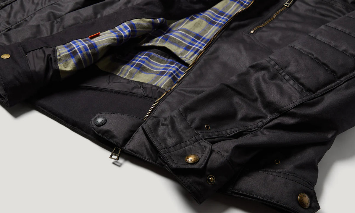 Belstaff Humber Ultracore Waxed Cotton Men's Jacket - Black - Salt Flats Clothing