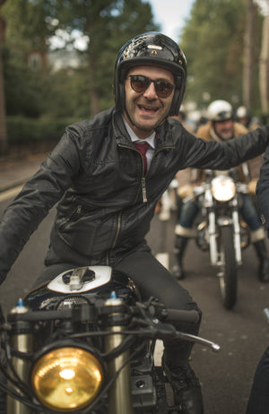 Hedon Hedonist ECE 06 Open Face Motorcycle Helmet - Signature Black - Salt Flats Clothing