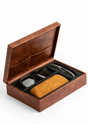 Hedon Sunglasses Brett Custom Black Frame + 3 Clips (2024) - Salt Flats Clothing