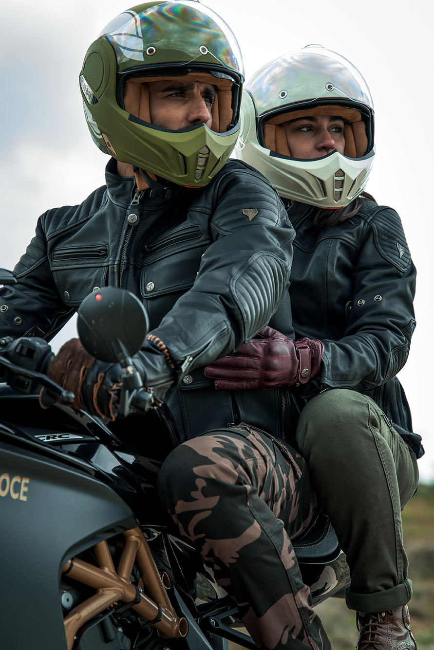 ByCity 180 Tech Full Face Flip Helmet - Green R22.06 - Salt Flats Clothing