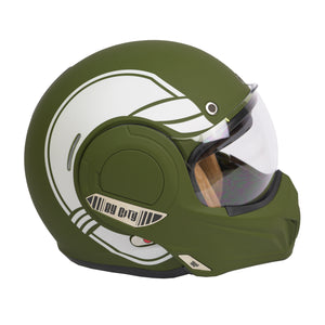 ByCity 180 Tech Full Face Flip Helmet - Green R22.06 - Salt Flats Clothing