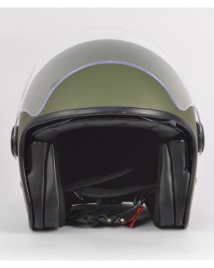 ByCity The City Open Face Helmet R22.06 - Matte Green - Salt Flats Clothing