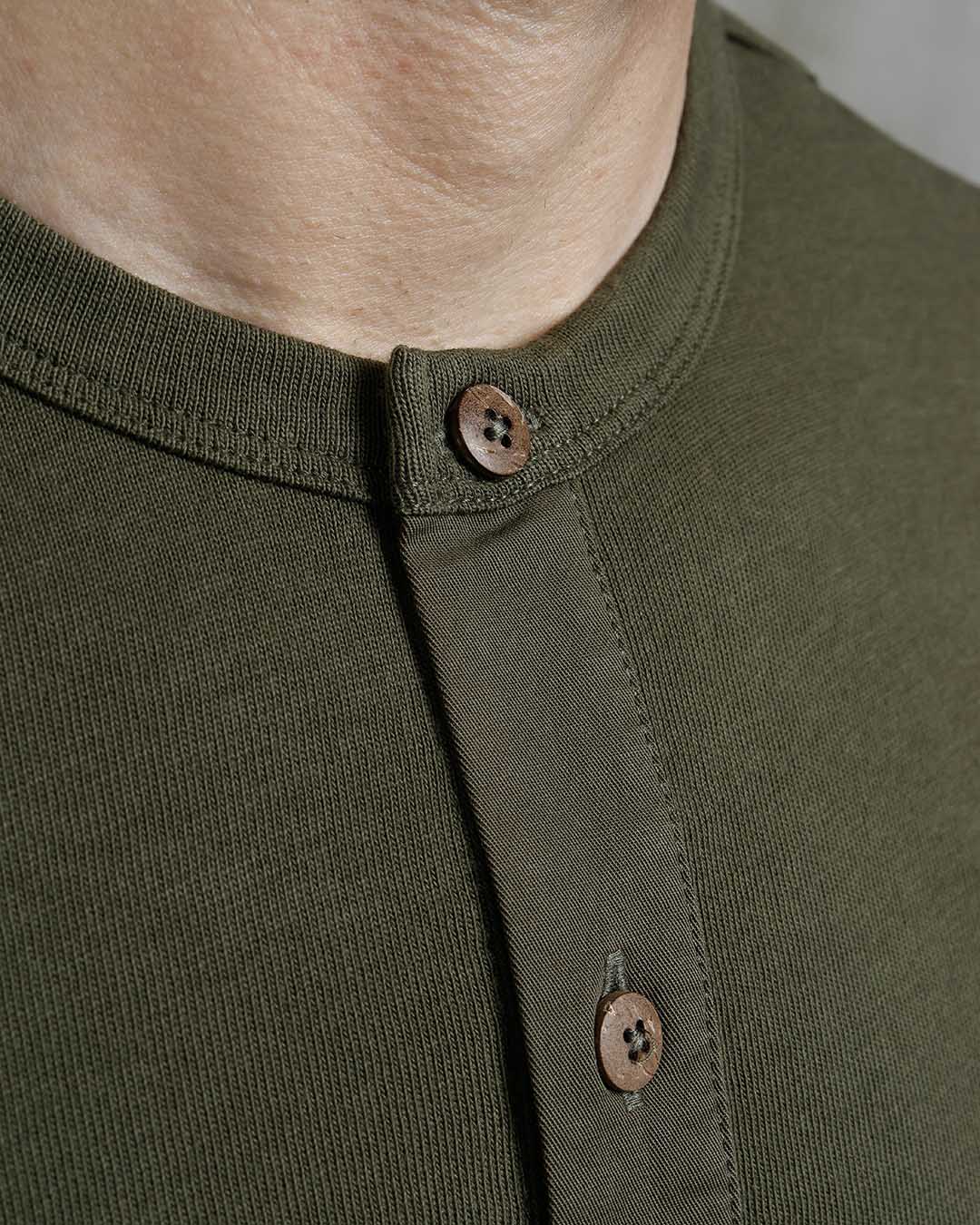 Pike Brothers 1927 Henley Shirt - Mojave Green - Salt Flats Clothing