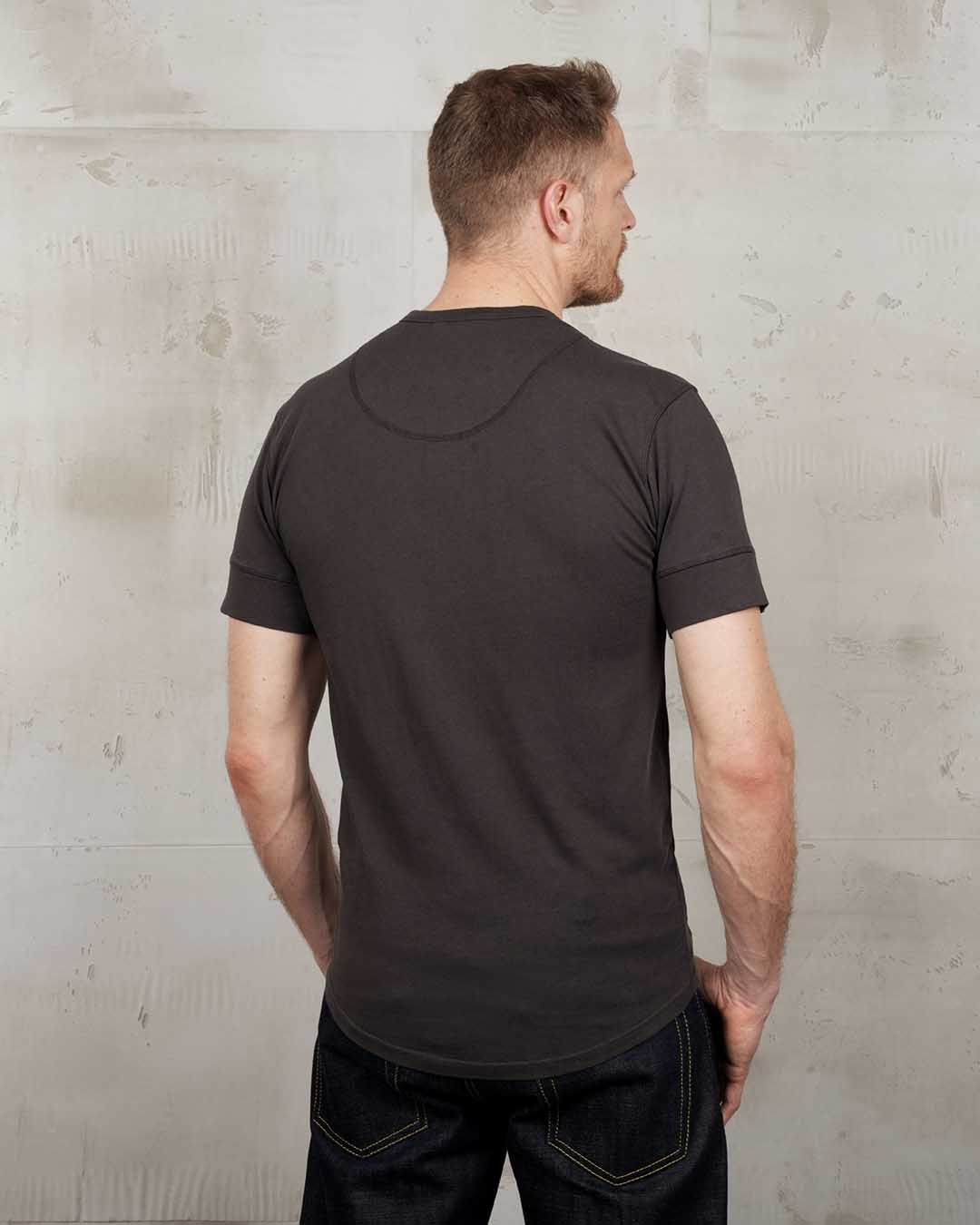 Pike Brothers 1927 Henley Short Sleeve Shirt - Coffee - Salt Flats Clothing