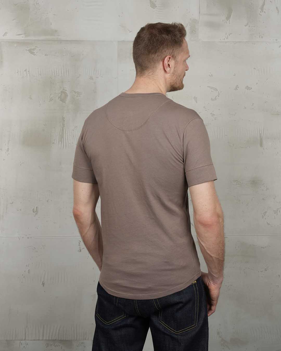 Pike Brothers 1927 Henley Short Sleeve Shirt - Mud - Salt Flats Clothing