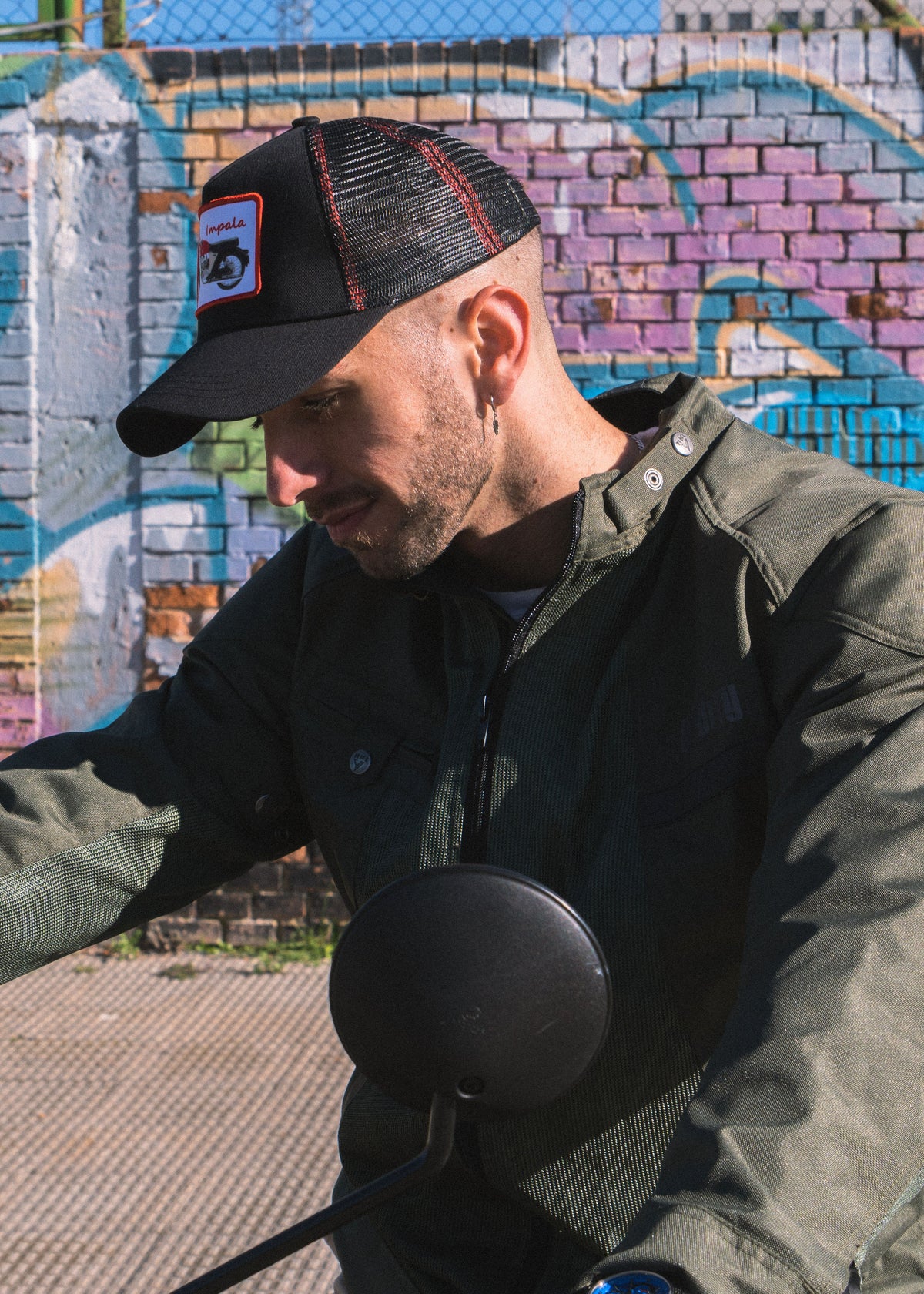 ByCity Summer Route Men's Motorcycle Jacket - Green - Salt Flats Clothing