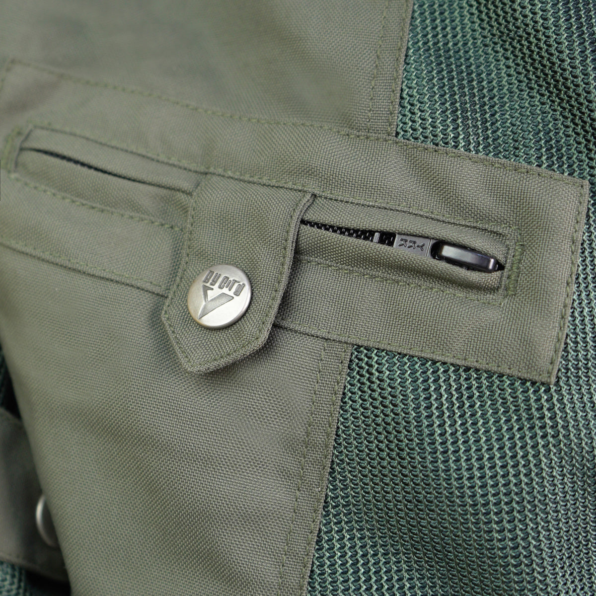 ByCity Summer Route Men's Motorcycle Jacket - Green - Salt Flats Clothing