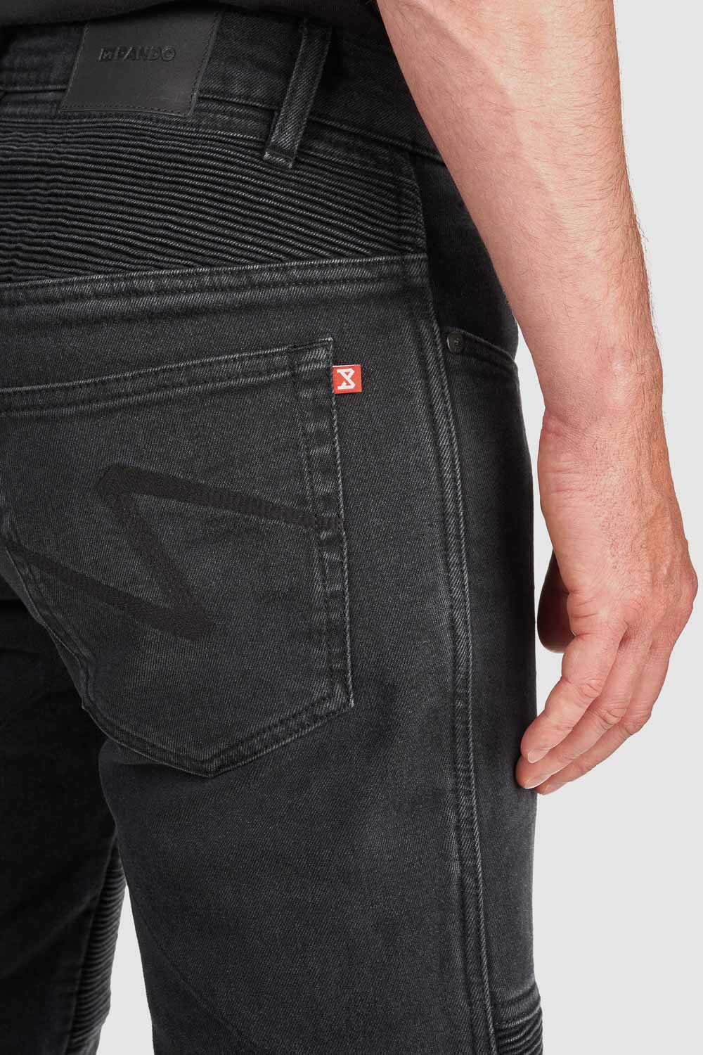Pando Moto Karl Devil AAA Men's Slim Jean - Black - Salt Flats Clothing