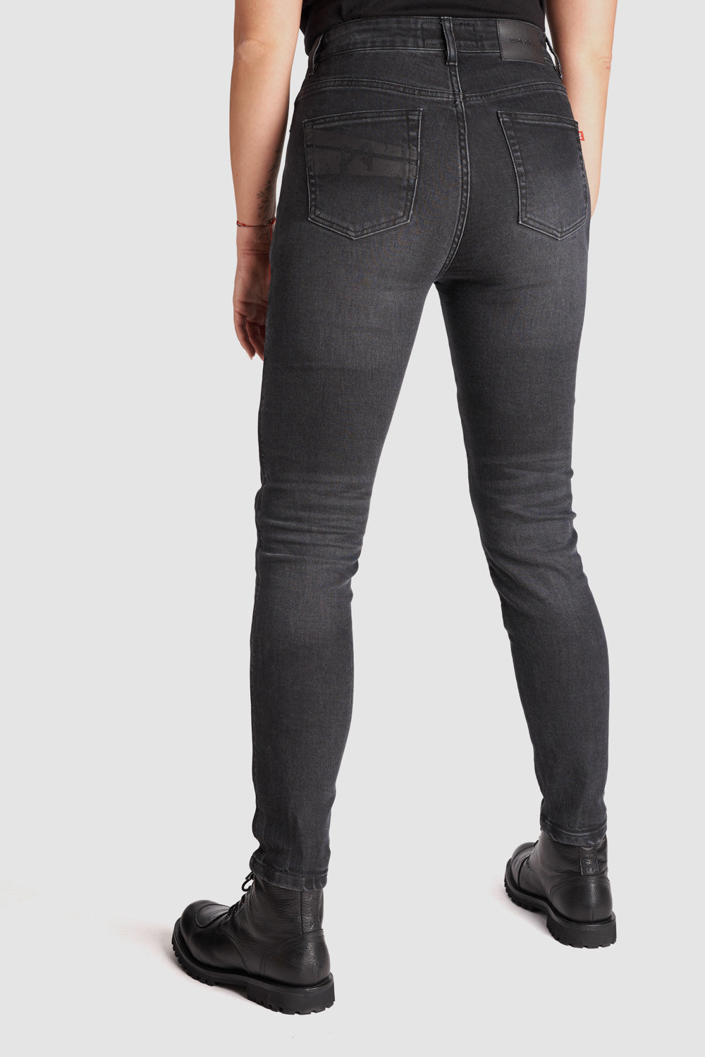 Pando Moto Kaya Ladies Slim Jean - Grey - Salt Flats Clothing