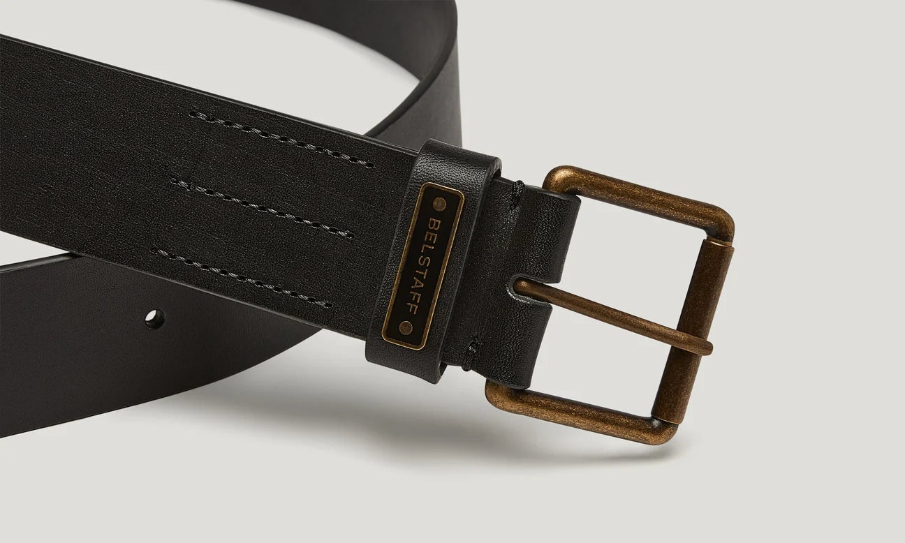 Belstaff Ledger Belt - Black - Salt Flats Clothing