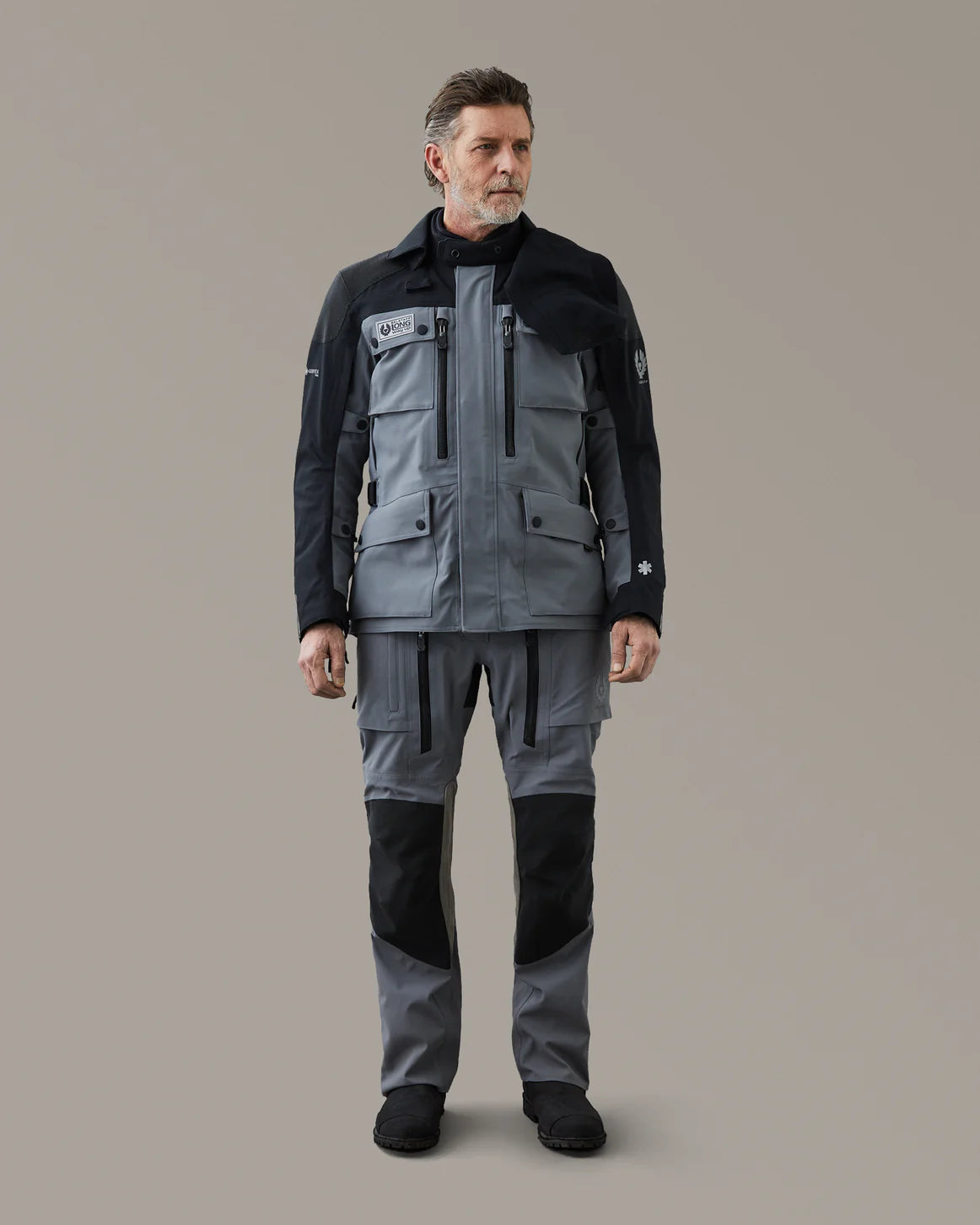 Belstaff Long Way Up Long Way Men's Jacket Gore-Tex Pro 3L Grey - Salt flats Clothing