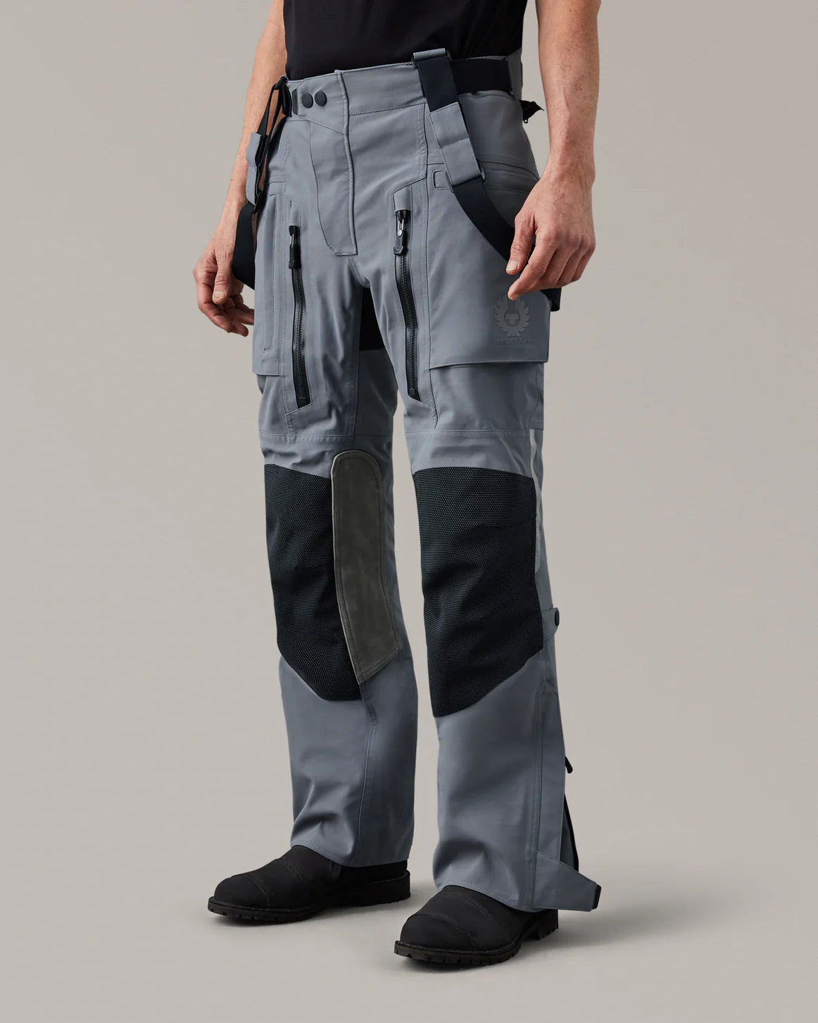 Belstaff Long Way Up Men's Long Way Trouser Gore-Tex Pro 3L Grey - Salt Flats Clothing