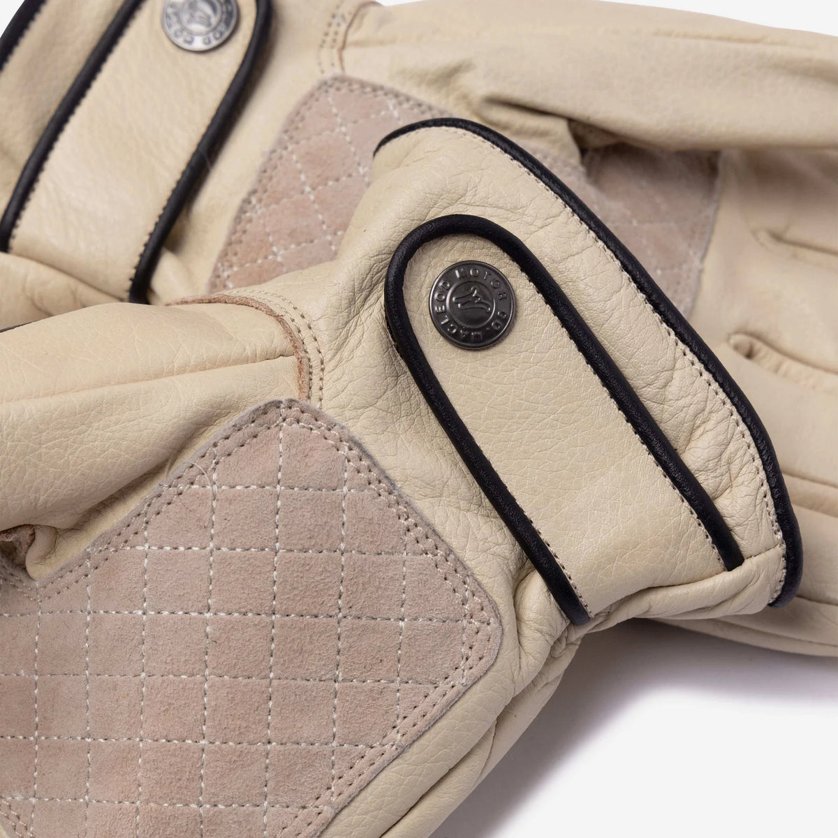 MacLeod Motor Co Memento Mori Gloves - Cream - Salt Flats Clothing