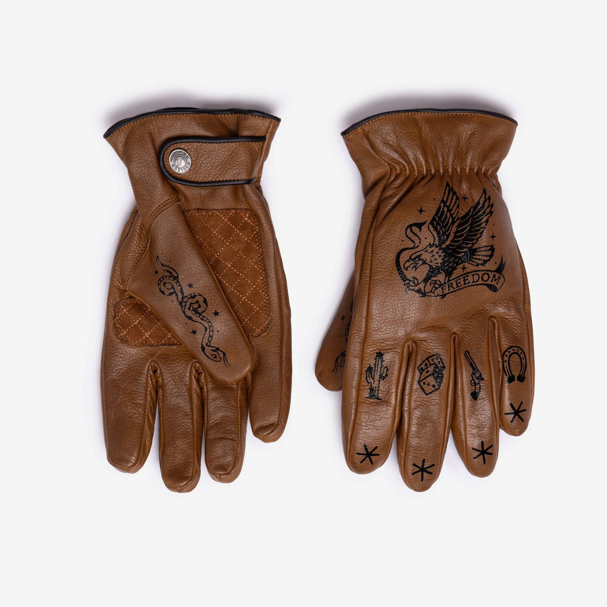 MacLeod Motor Co Outlaw Gloves - Brown - Salt Flats Clothing
