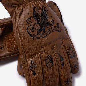 MacLeod Motor Co Outlaw Gloves - Brown - Salt Flats Clothing