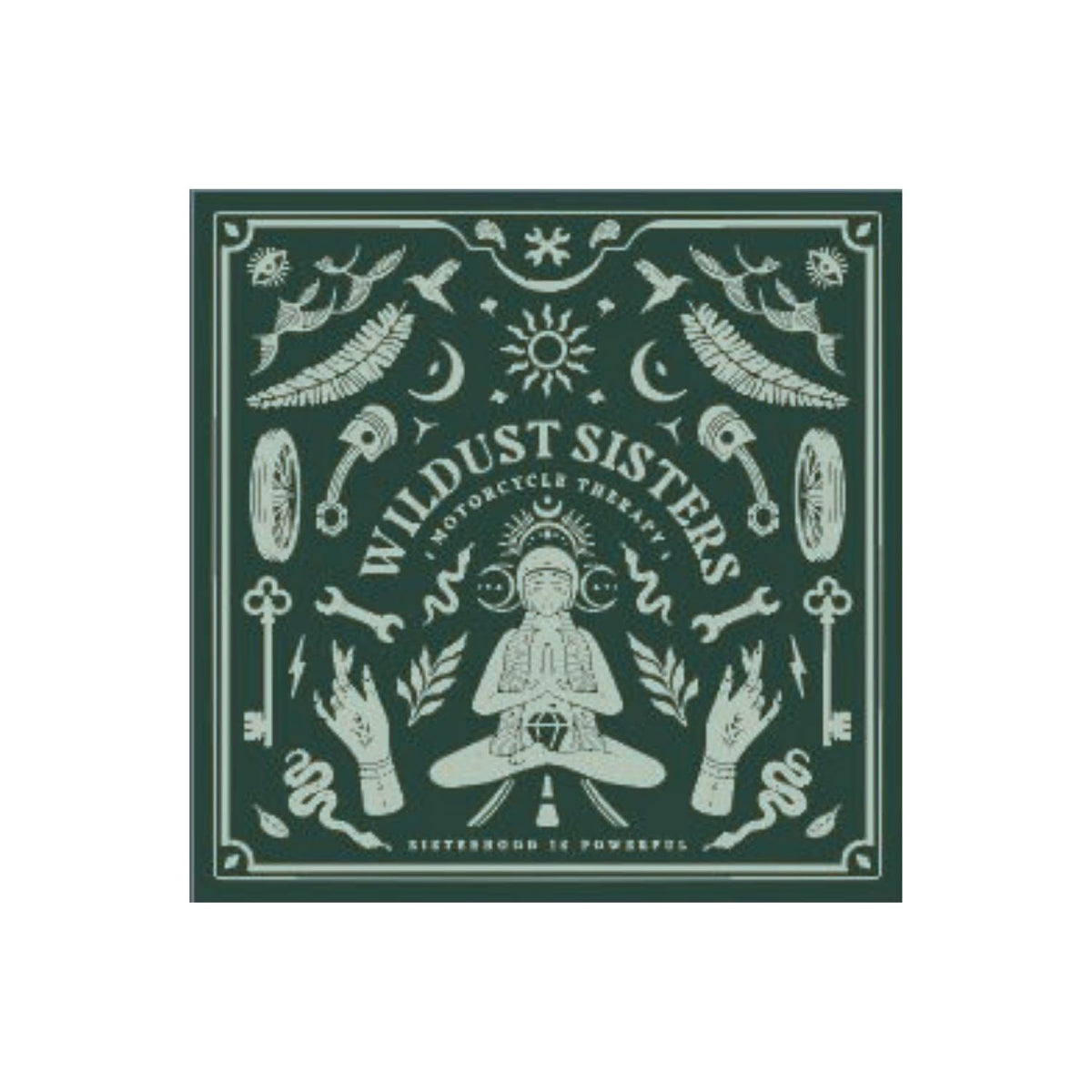 Wildust Sisters Moto Therapy Scarf in Green - Salt Flats Clothing