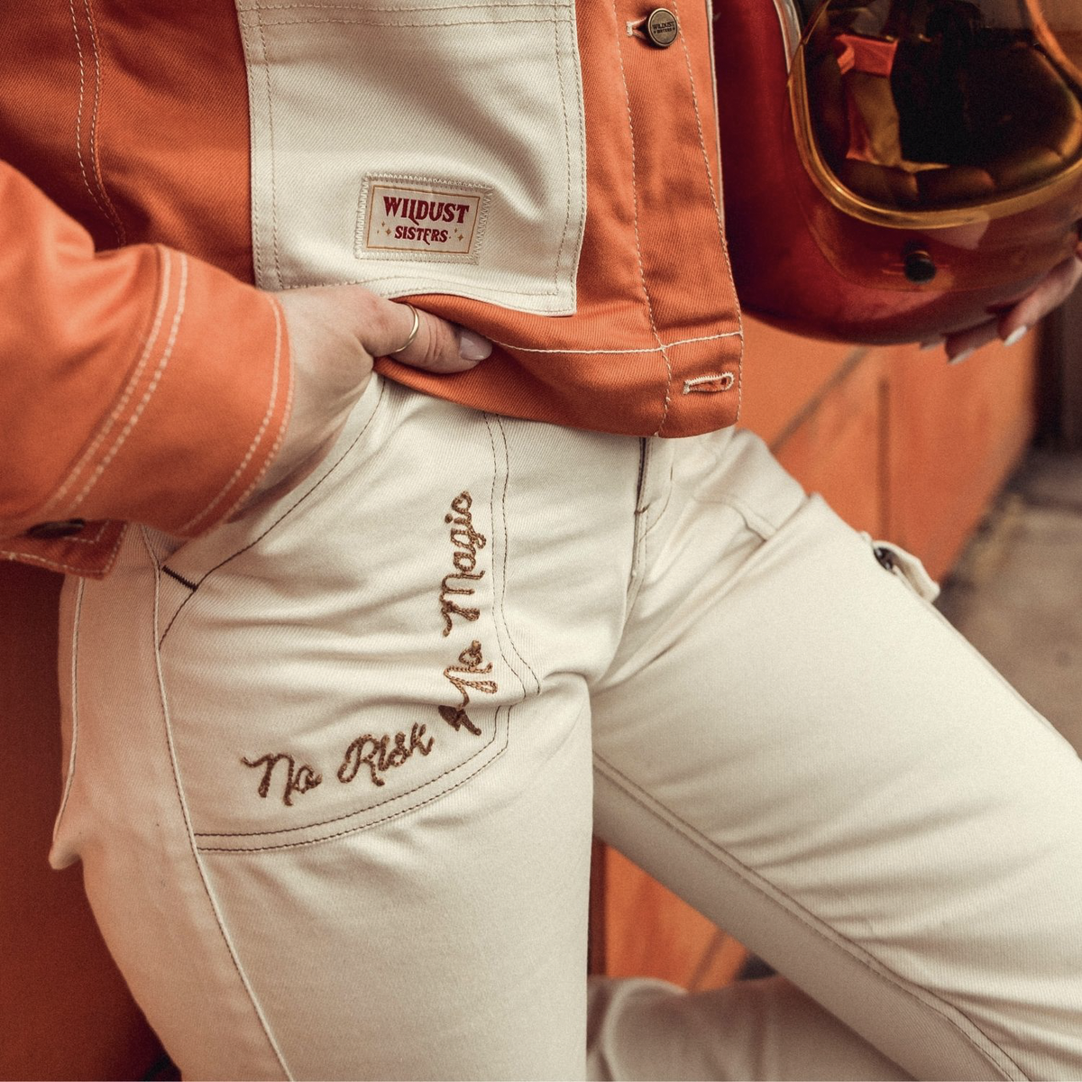 Wildust Sisters  Overland Ladies Cargo Trousers - Ivory - Salt Flats Clothing