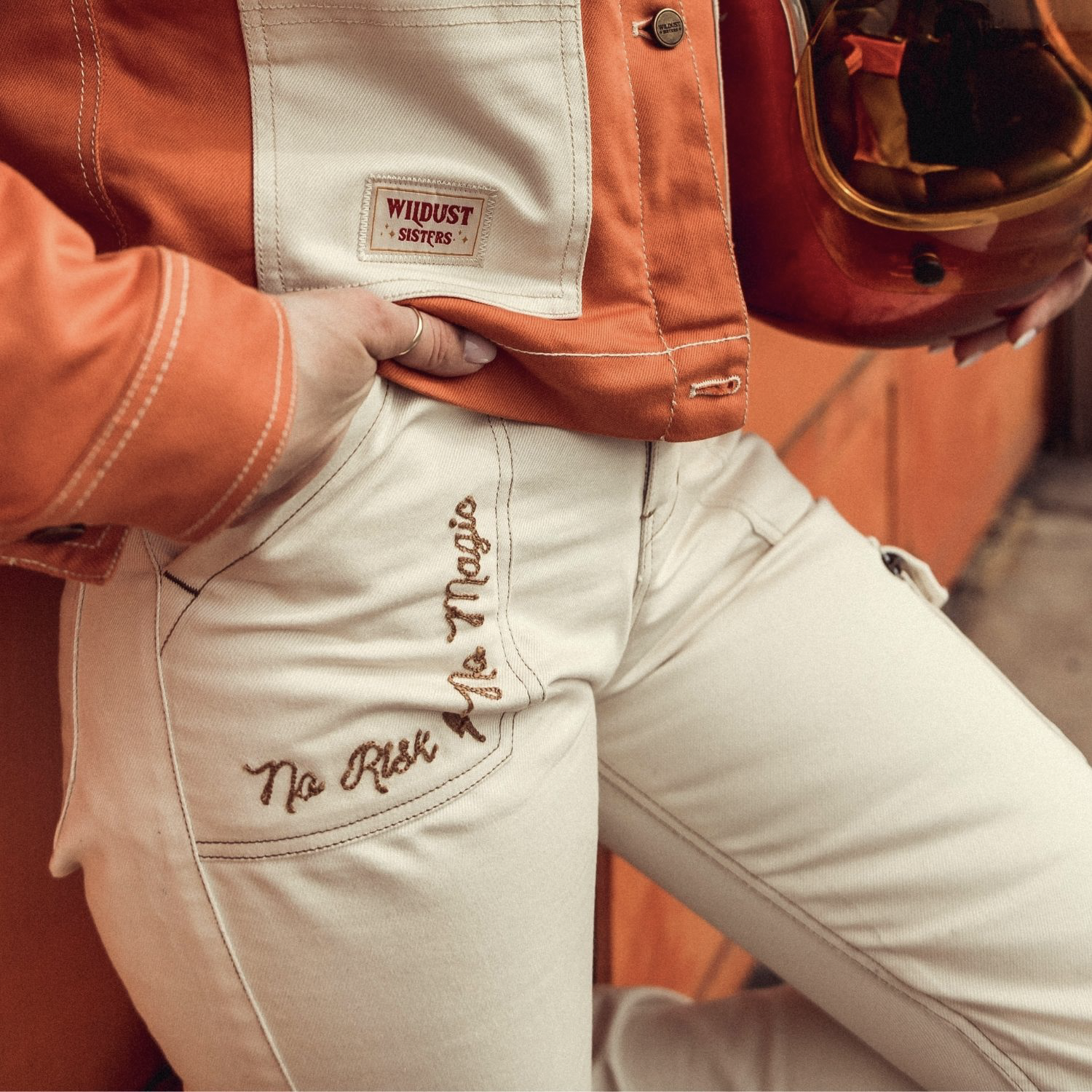 Wildust Sisters  Overland Ladies Cargo Trousers - Ivory - Salt Flats Clothing