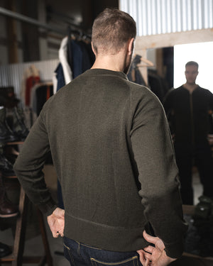 Pike Brothers 1943 C2 Sweater - Olive Drab - Salt Flats Clothing