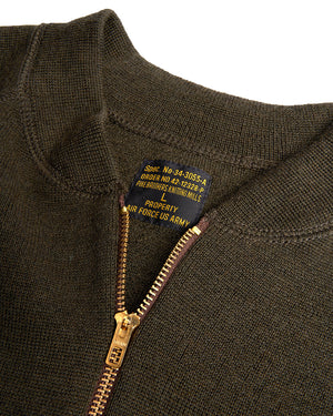 Pike Brothers 1943 C2 Sweater - Olive Drab - Salt Flats Clothing