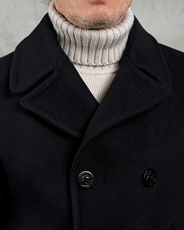 Pike Brothers 1938 Wool Pea Coat - Black - Salt Flats Clothing