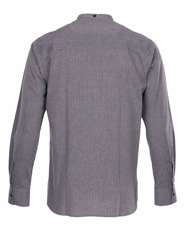 Pike Brothers 1923 Buccanoy Shirt - Grey Striped - Salt Flats Clothing