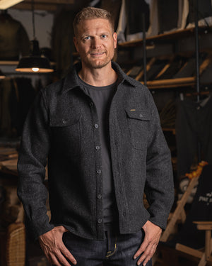 Pike Brothers 1943 CPO Wool Shirt - Atlanta Grey - Salt Flats Clothing