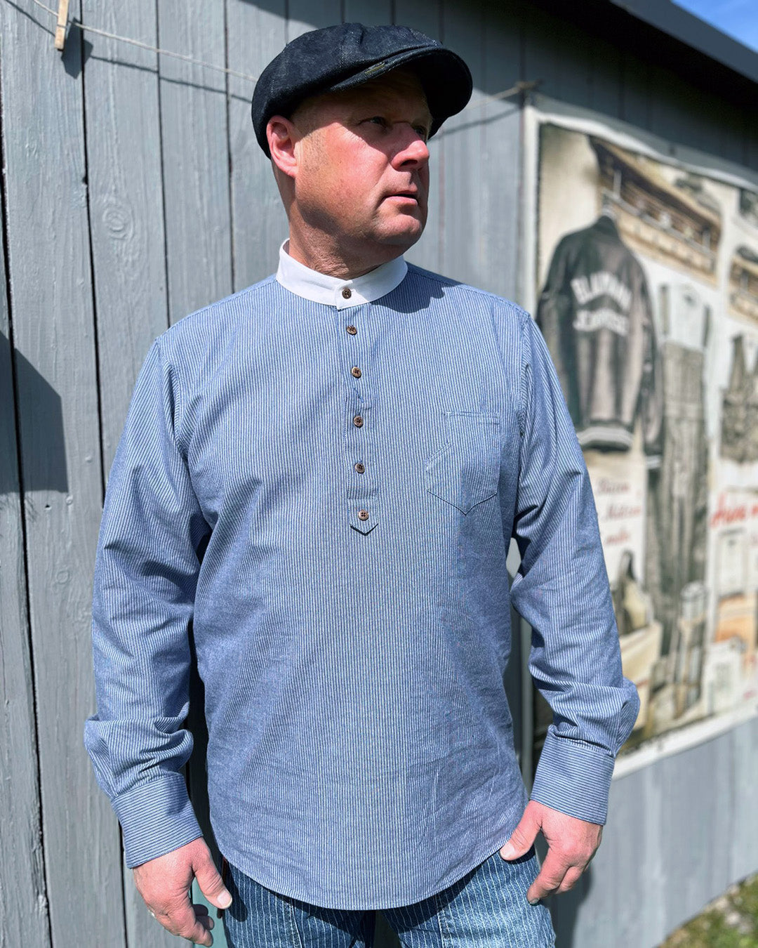 Pike Brothers 1908 Hazienda Men's Shirt - Baltic Blue - Salt Flats Clothing