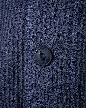 Pike Brothers 1936 Waffle Long Sleave Top - Shadow Blue - Salt Flats Clothing