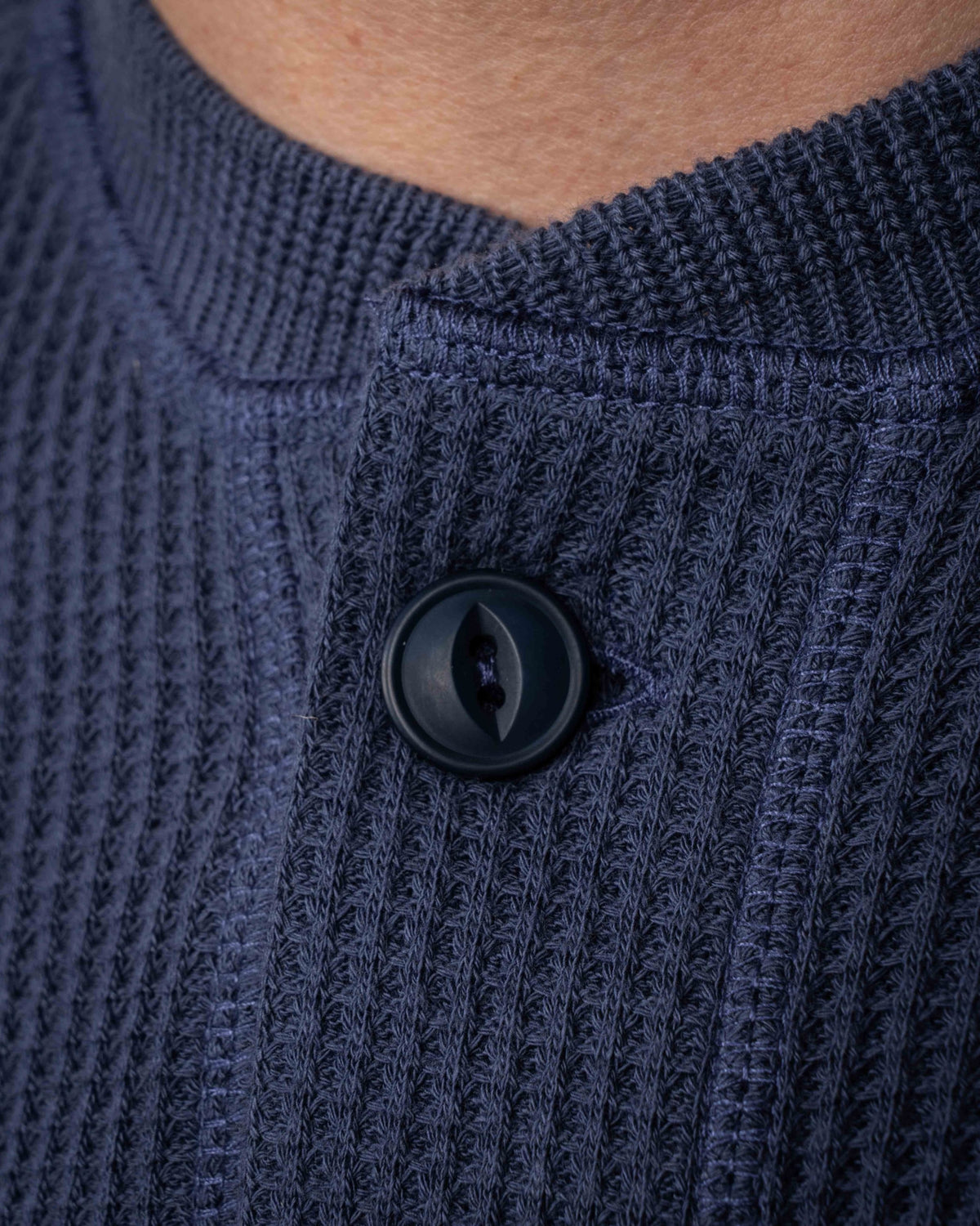 Pike Brothers 1936 Waffle Long Sleave Top - Shadow Blue - Salt Flats Clothing