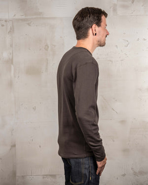 Pike Brothers 1954 Utility Long Sleeve T'Shirt - Coffee - Salt Flats Clothing