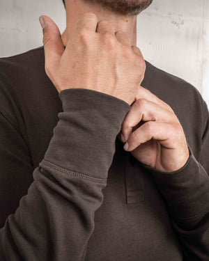 Pike Brothers 1954 Utility Long Sleeve T'Shirt - Coffee - Salt Flats Clothing