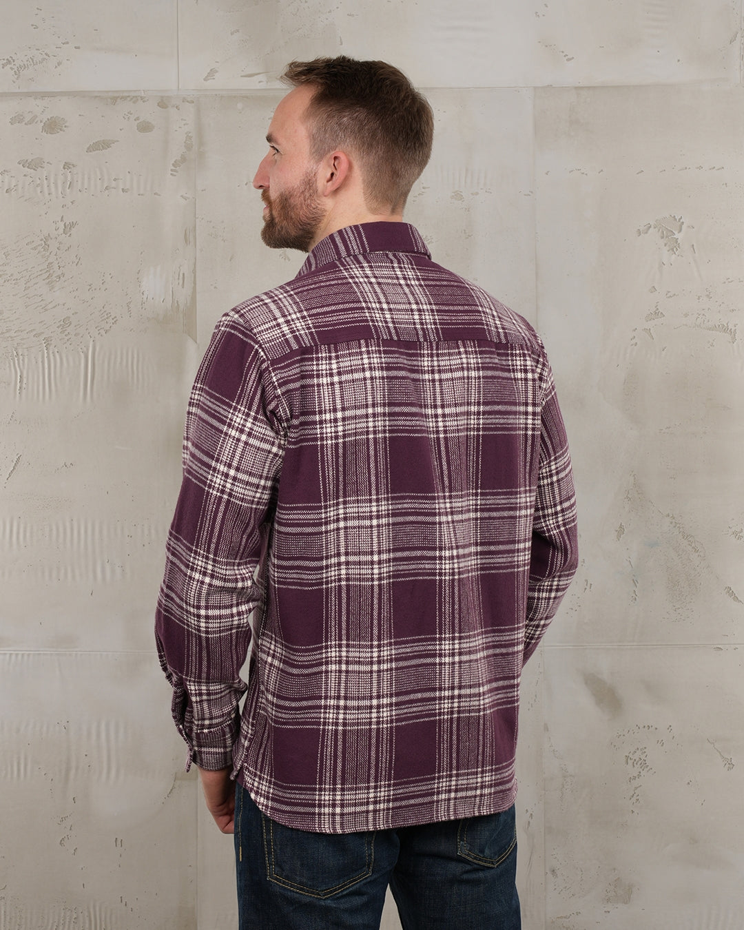 Pike Brothers 1937 Roamer Livingston Shirt - Bordeaux - Salt Flats Clothing