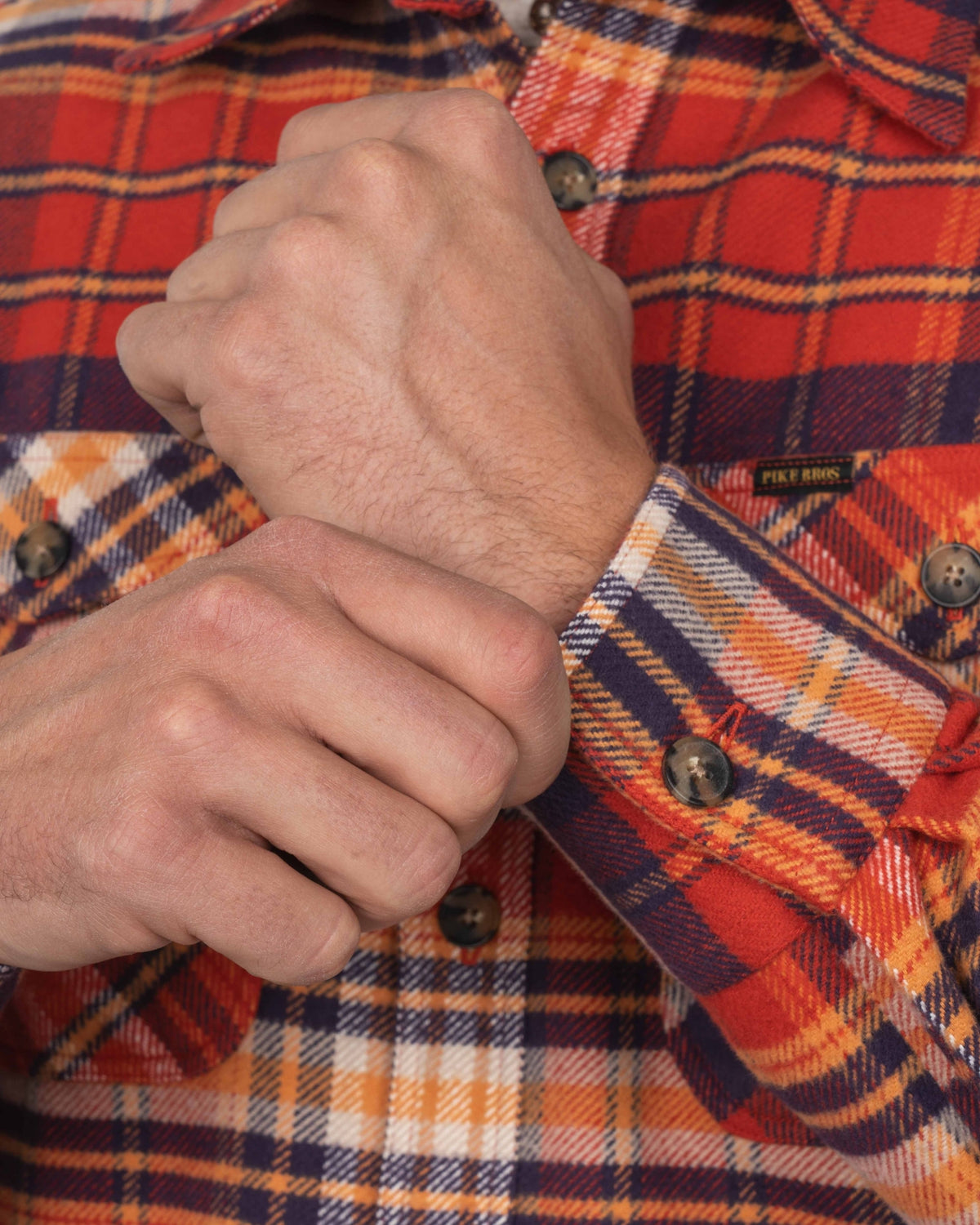 Pike Brothers 1943 CPO Barrow Shirt - Red - Salt Flats Clothing