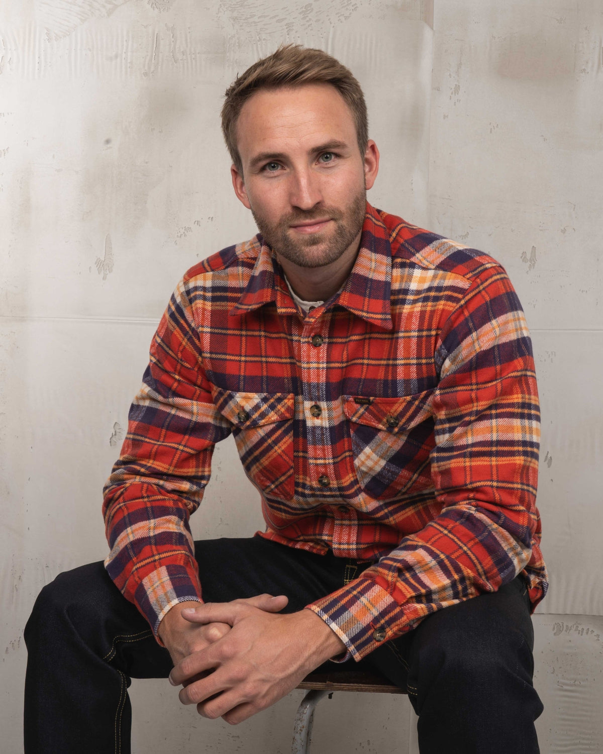 Pike Brothers 1943 CPO Barrow Shirt - Red - Salt Flats Clothing