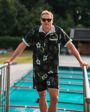 Pike Brothers 1961 Cabana Shirt - Entrega Black - Salt Flats Clothing