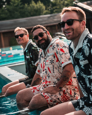 Pike Brothers 1961 Cabana Shirt - Entrega Black - Salt Flats Clothing