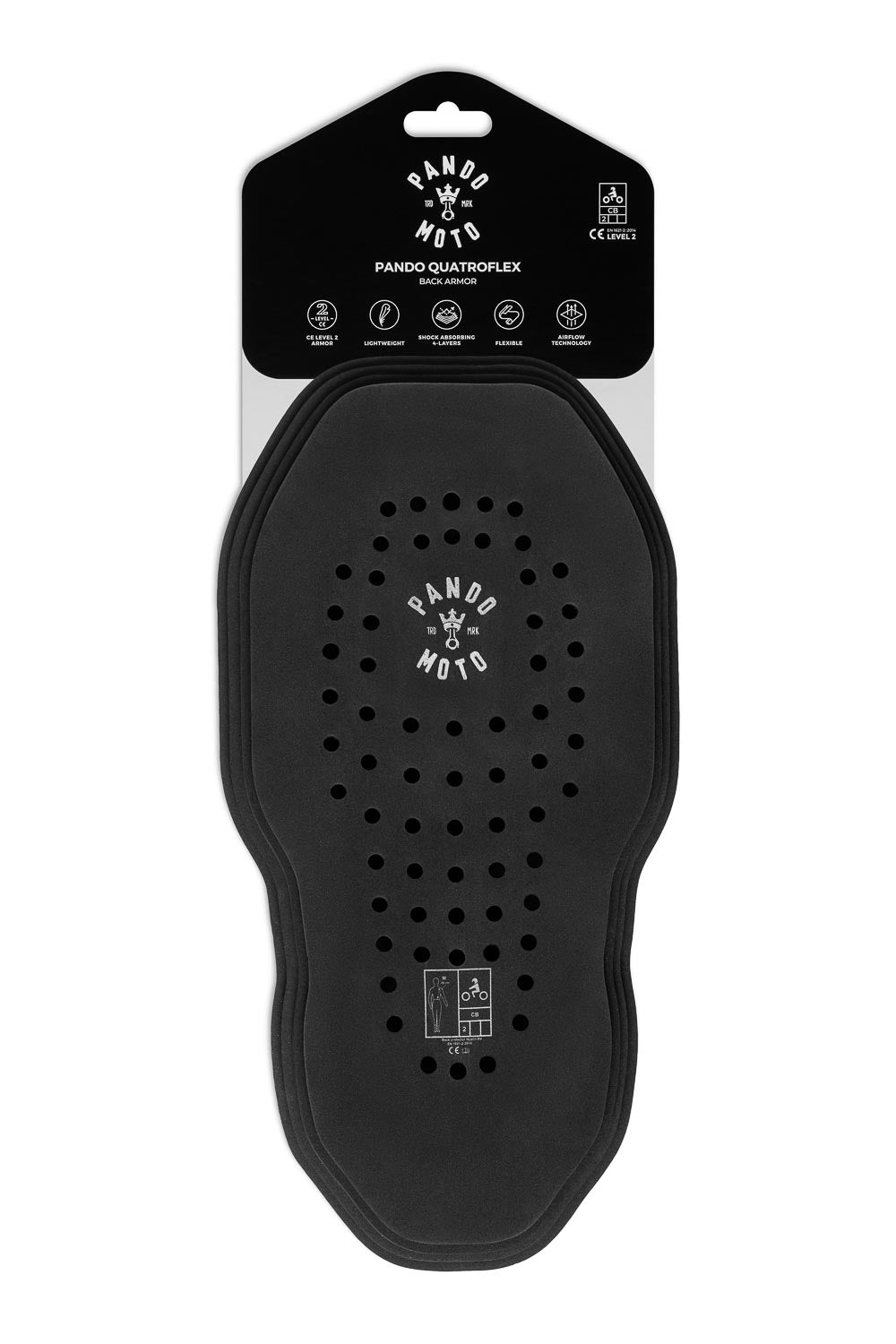 Pando Moto  Quatroflex L2 Back Protector - Salt Flats Clothing
