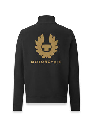 Belstaff Motorcycle Men's Quarter Zip Jersey - Black - Salt Flats Clothing