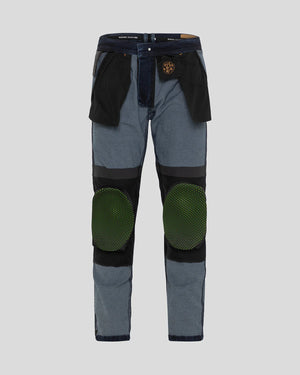 Riding Culture Tapered Slim Men's Motorcycle Jeans - Blue - Salt Flats Clothing