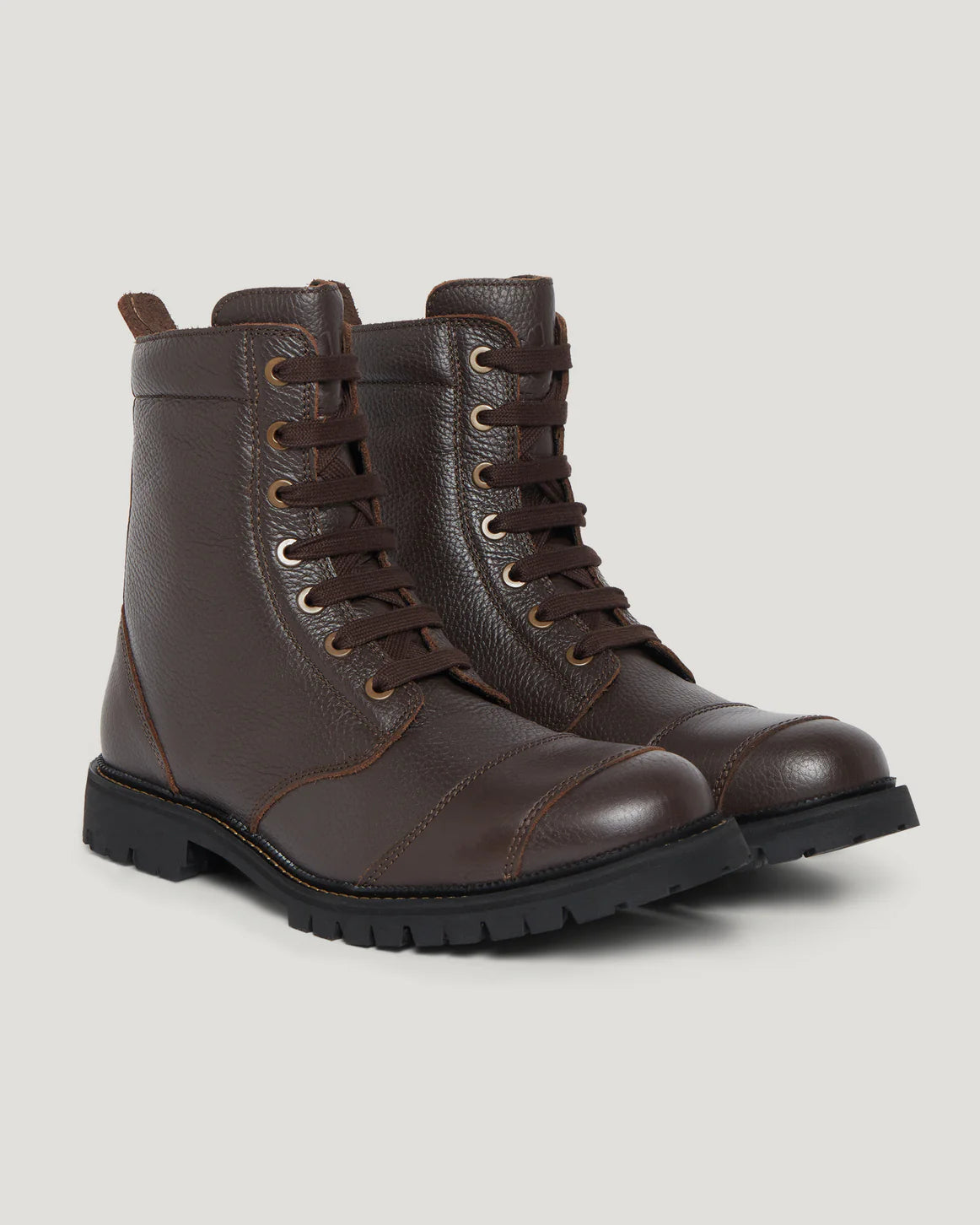 Belstaff Resolve Motorcycle Boots - Brown - Salt Flats Clothing