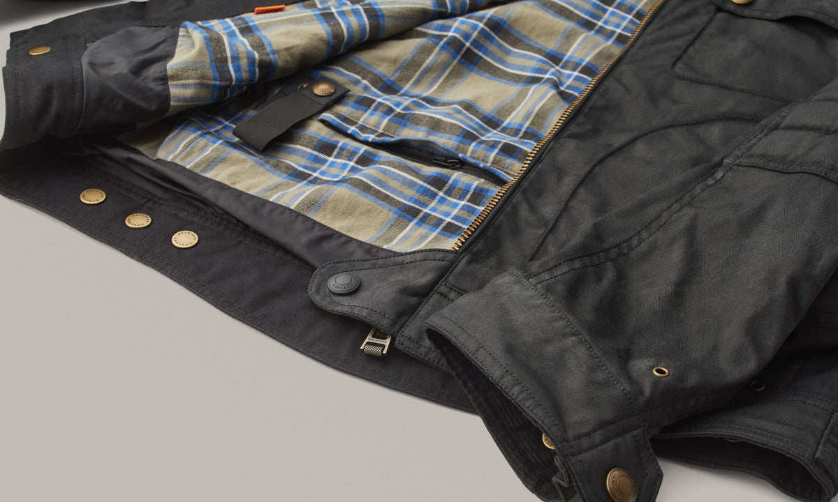 Belstaff Roberts Men's Jacket TechWax 8oz AA Black - Salt Flats Clothing