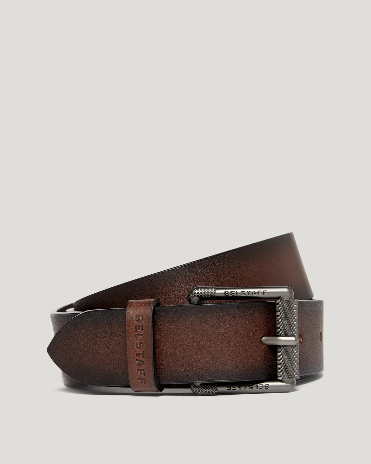 Belstaff Roller Buckle Belt - Aged Brown - Salt Flats Clothing